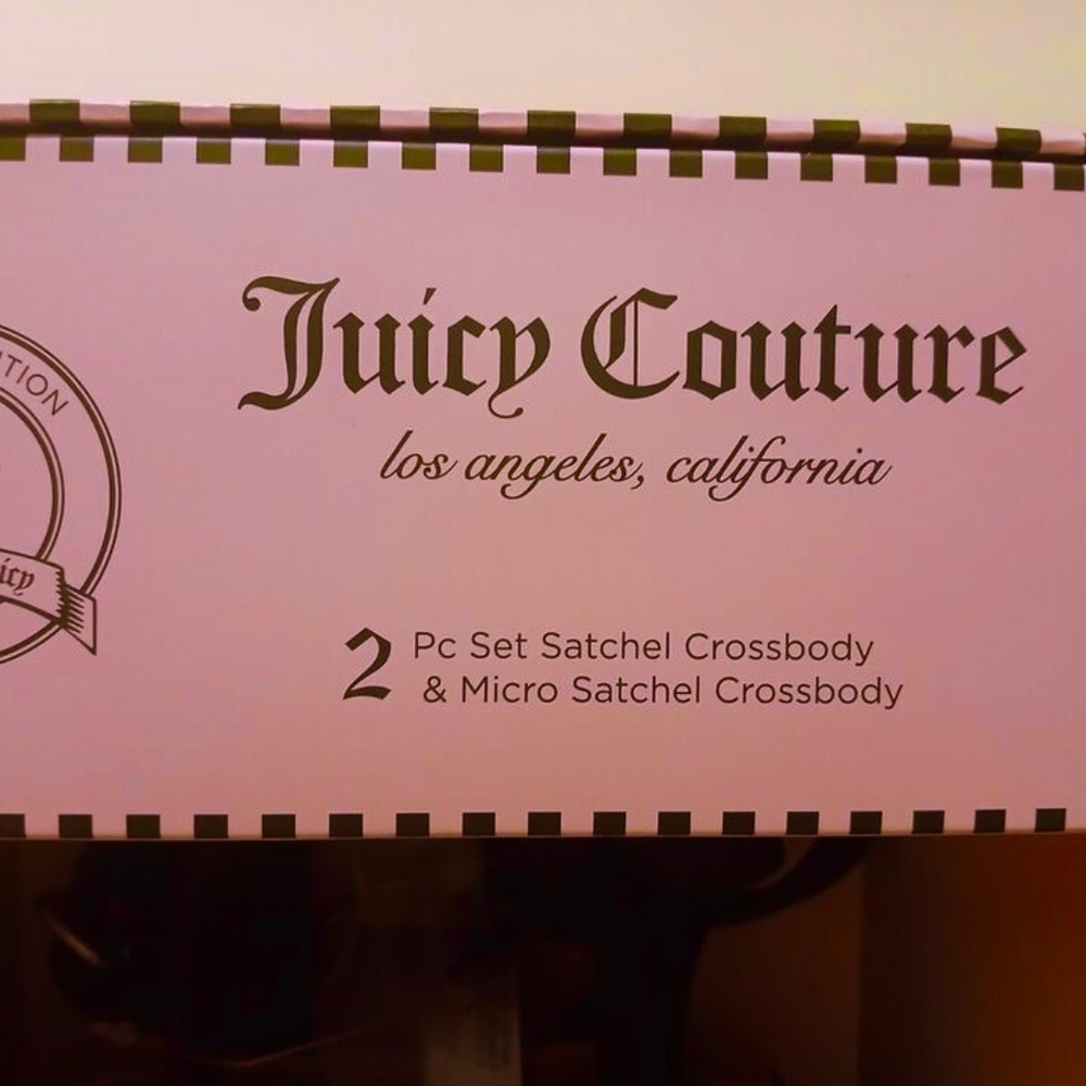 Juicy Couture Heritage Mommy and Me Hot Pink Satchel Set - Picture 8 of 9